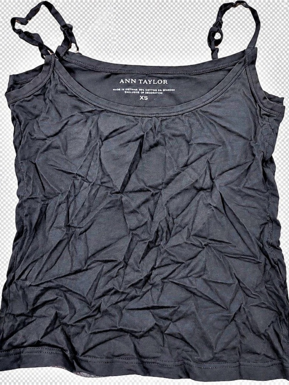 Ann Taylor Black Tank Top Size XS